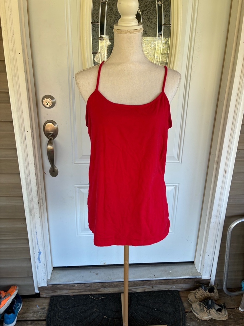 Time and Tru Red Spaghetti Strap Tank